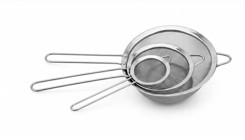 Conjunto de peneiras em aço inox